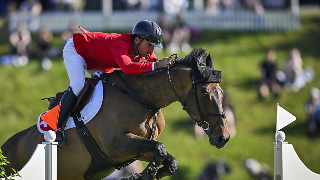 Steve Guerdat auf Venard (hier beim CSIO St. Gallen) trug mit seinem fehlerfreien Ritt in Barcelona massgeblich zum Einzug in den A-Final bei