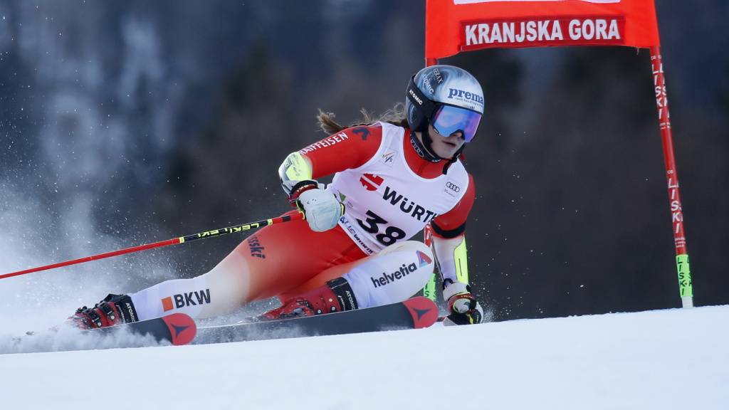 Sue Piller Anfang Januar beim Weltcup-Riesenslalom in Kranjska Gora unterwegs zum 20. Platz