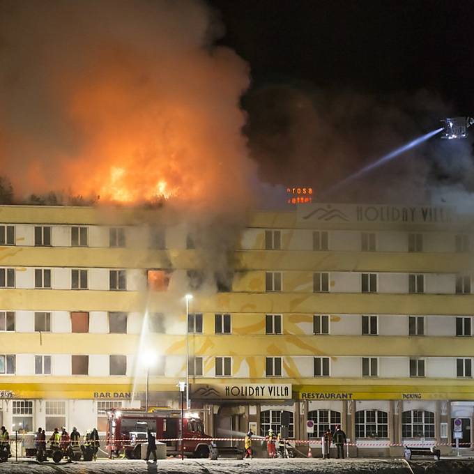 15 Millionen Franken Sachschaden nach Hotelbrand in Arosa