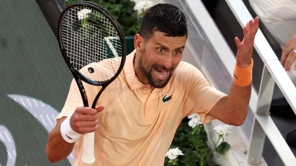 Nicht glücklich mit seinem Spiel: Novak Djokovic in Paris
