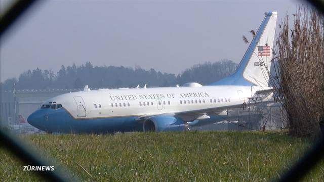 Plane-Spotters freuen sich auf Trump