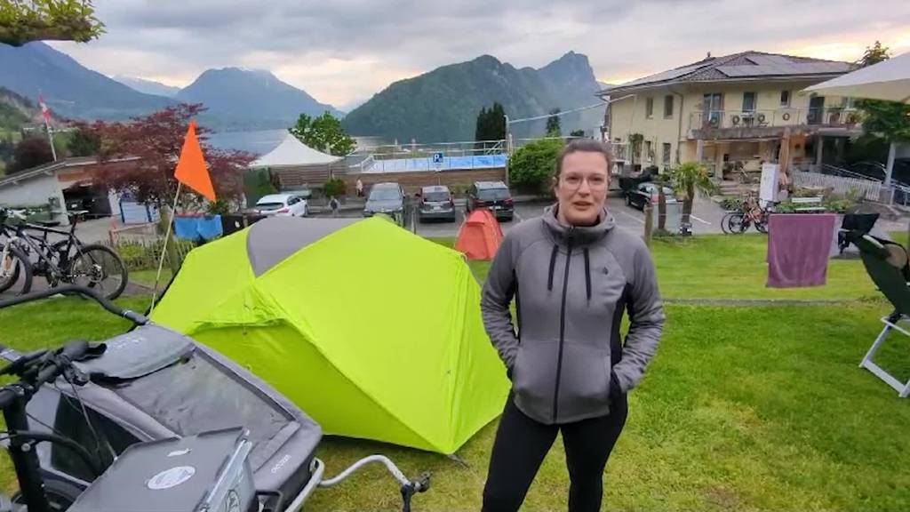 «Vermisst haben wir nichts»: Familie Staubli in den Camping-Ferien mit dem E-Velo