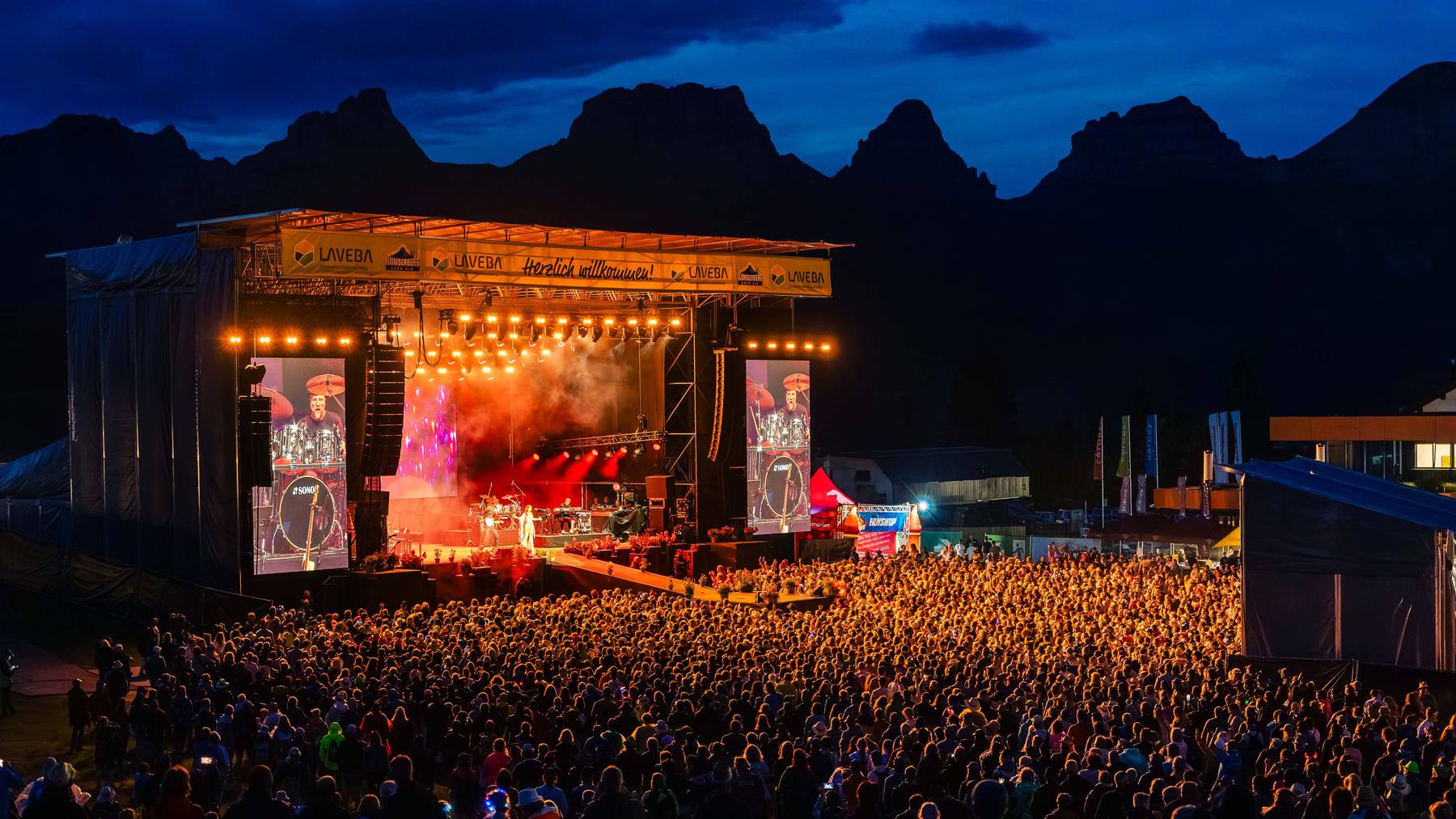 Flumserberg Open Air - Tanzen und Singen bis in die späten Abendstunden
