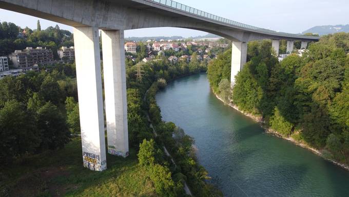 Am Felsenau-Viadukt kann ab Ende August geklettert werden