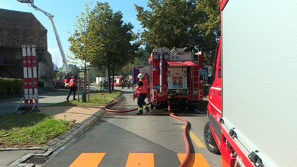 Brand in Lohn-Ammannsegg löst Grosseinsatz aus