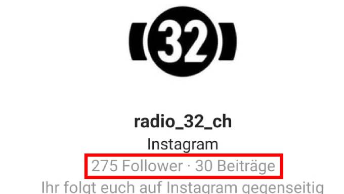 Fakeprofil von Radio 32 lockt User auf Instagram in die Falle