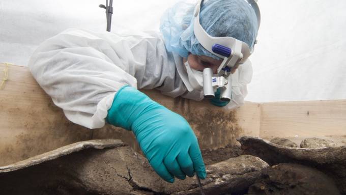 Archäologische Rarität: Blei-Sarkophag in Augusta Raurica gefunden