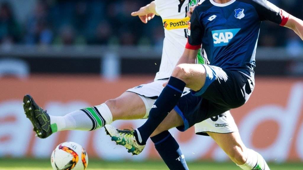 Granit Xhaka (links) machte bei Gladbachs 3:1 gegen Hoffenheim ein starkes Spiel