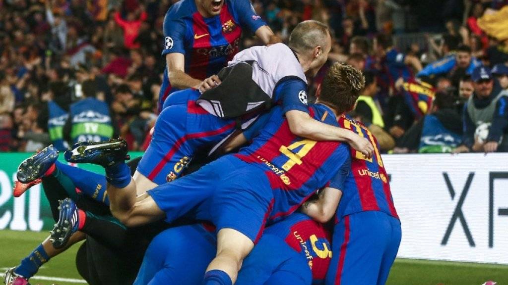 Dem FC Barcelona gelang beim 6:1 in den Champions-League-Achtelfinals gegen Paris Saint-Germain ein Sieg für die Ewigkeit