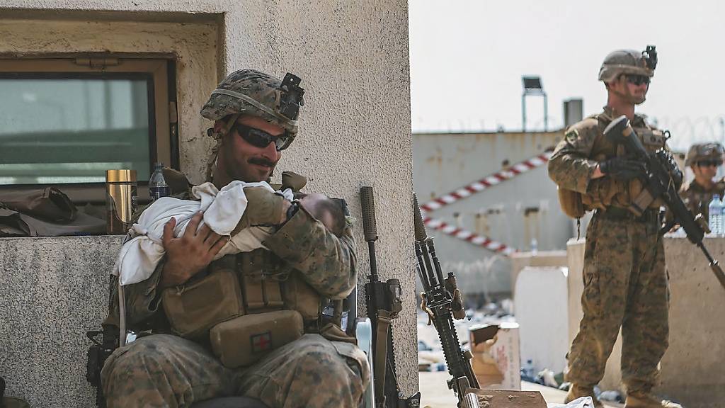 US Marine Corps Baby Afghanistan