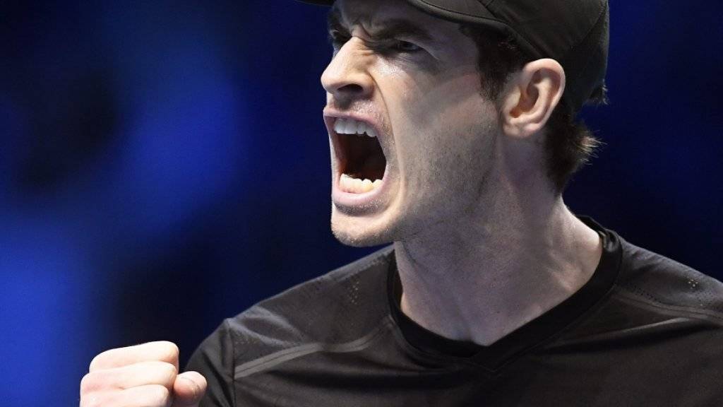 Weiterhin auf Halbfinal-Kurs: Andy Murray musste für seinen Sieg gegen Kei Nishikori über drei Stunden kämpfen