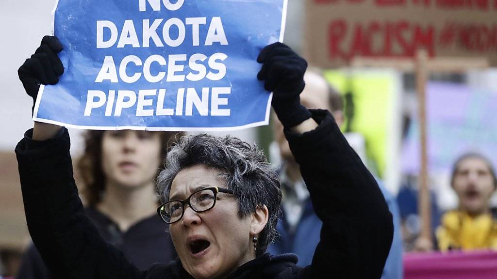 Erfolg für tausende Demonstranten: Ölpipeline in North Dakota wird vorerst nicht weitergebaut. (Archivbild)