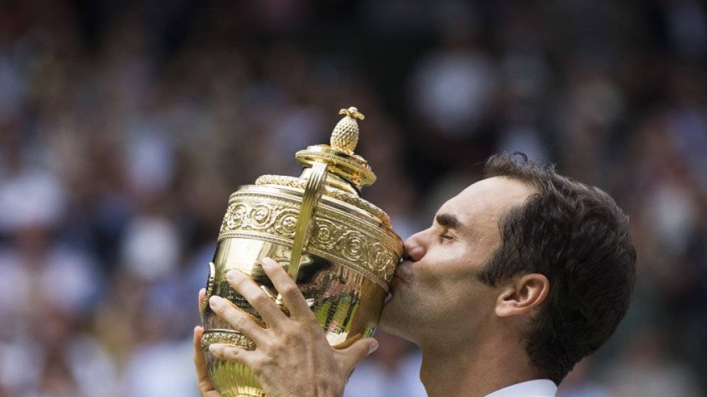Zurück an die Arbeit: Roger Federer steht nächste Woche in Montreal erstmals seit dem gewonnenen Wimbledon-Final wieder im Einsatz