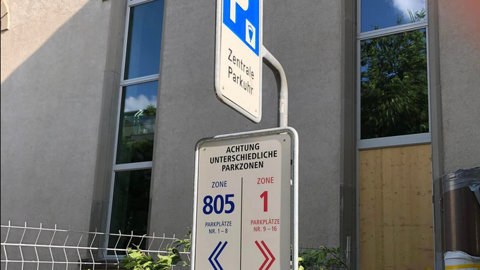 Am Theaterweg in Chur gilt Vorsicht beim Parkbillet-Kauf