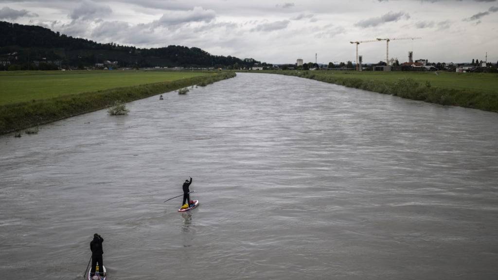 Am Alpenrhein soll mit dem Grossprojekt Rhesi der Hochwasserschutz verbessert werden.