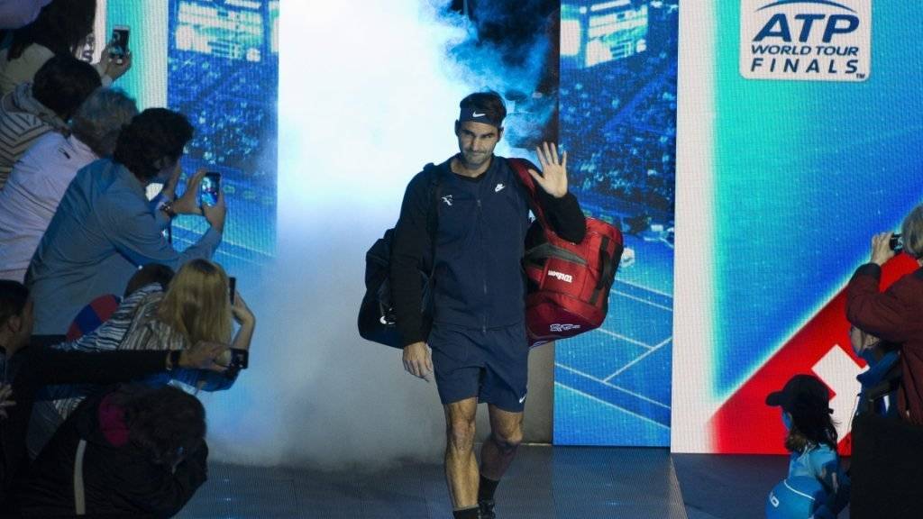 Grosser Auftritt: Heute Abend kommt es in der O2 Arena zum Gipfeltreffen zwischen Roger Federer (Bild) und Novak Djokovic