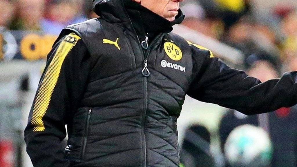 Peter Stöger, der neue Trainer von Borussia Dortmund, debütiert mit einem Sieg