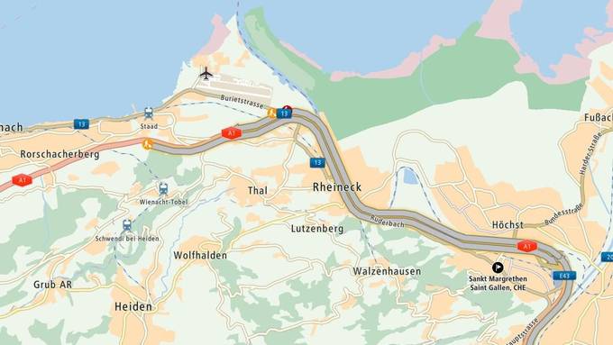 Streifkollision bei der Baustelle