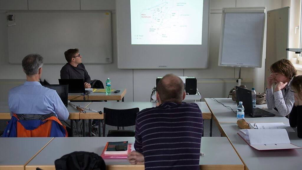 Eine Vorlesung an der Fachhochschule Nordwestschweiz in Olten. (Archivbild)