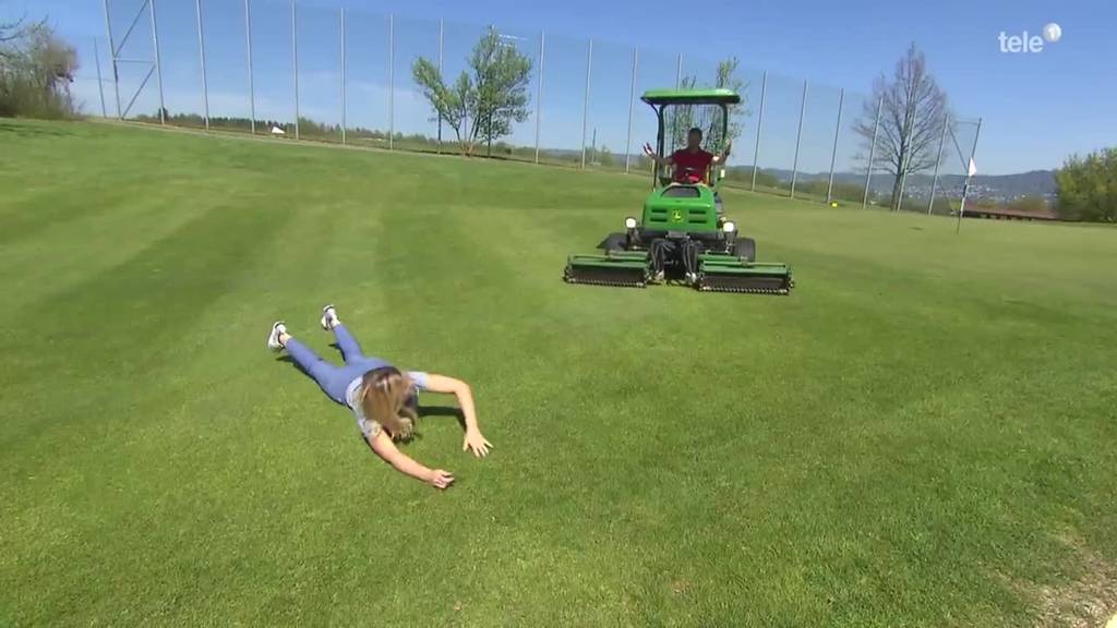 auf dem Golfplatz