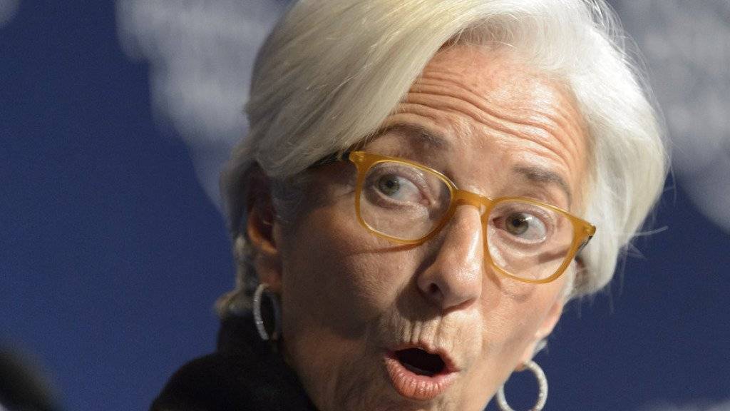 Kandidiert ein zweites Mal: IWF-Direktorin Christine Lagarde am WEF in Davos