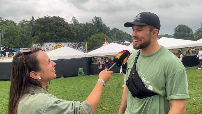 Schwinger Fabian Staudenmann feiert zum ersten Mal am Gurtenfestival