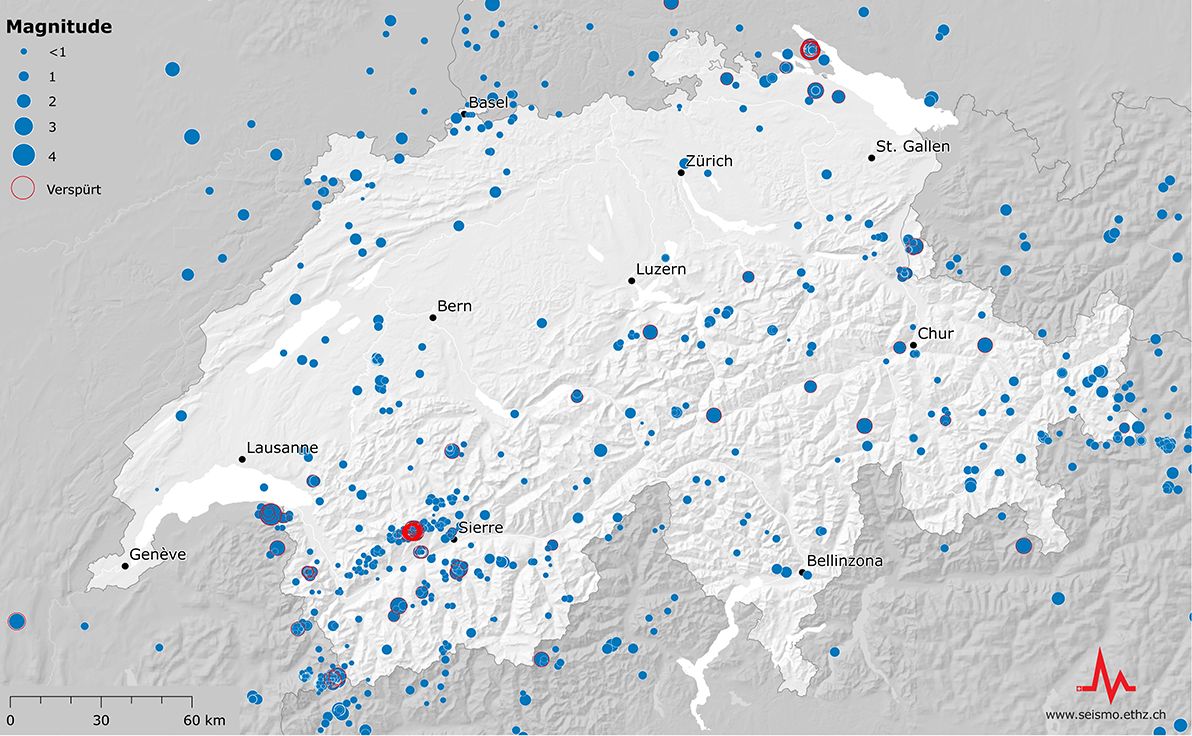 Erdbeben in der Schweiz 2021