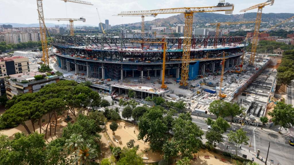 Das Camp Nou befindet sich weiter im Bau