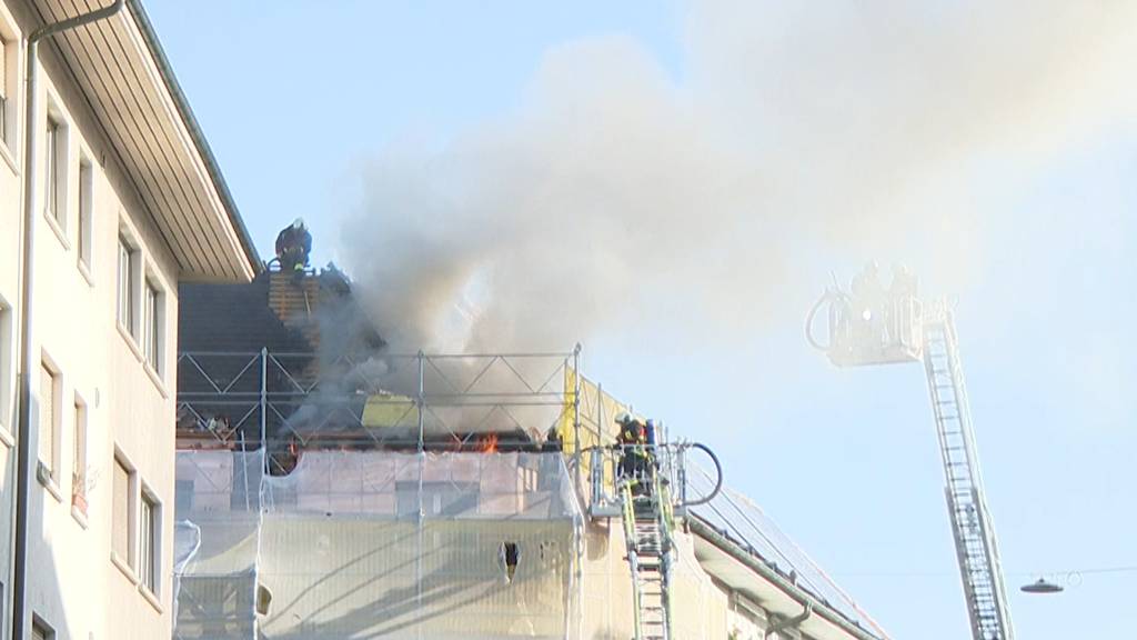 Feuerwehr rückt wegen Brand in Wiedikon mit grossem Aufgebot aus