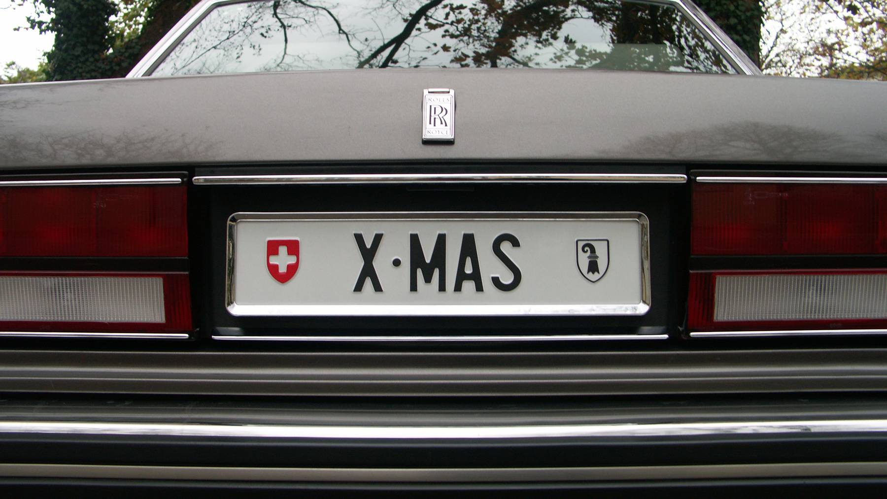 Nummernschild Kennzeichen xmas