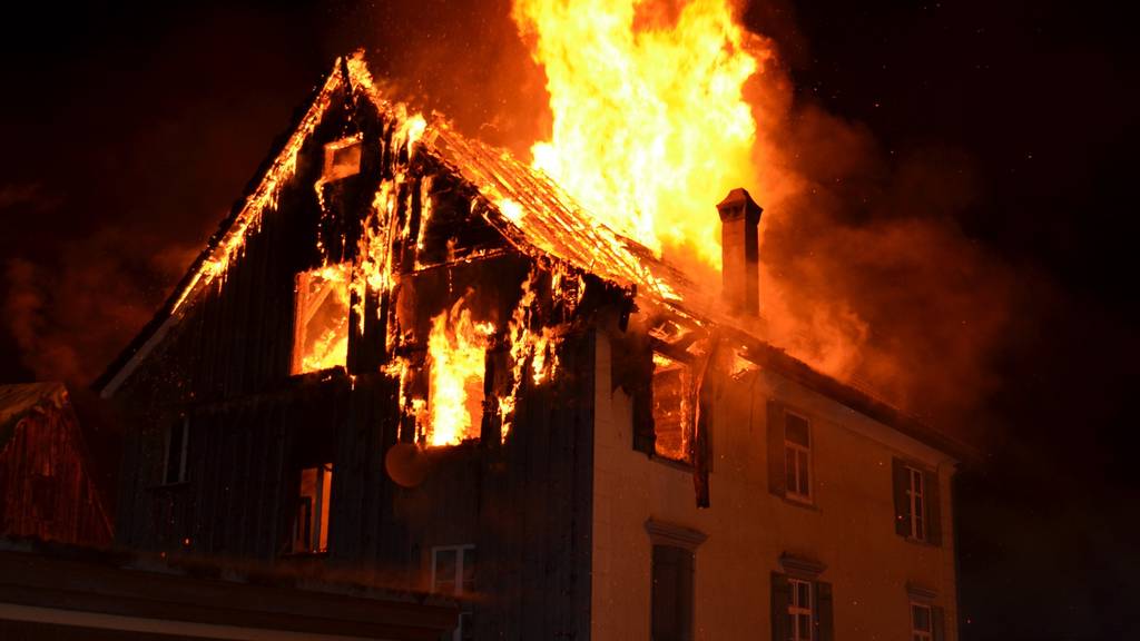 Das Haus in Flammen