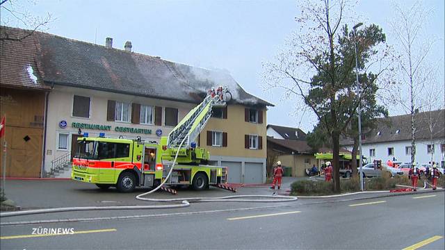 Brand in Gundetswil: Sachschaden von mehreren tausend Franken