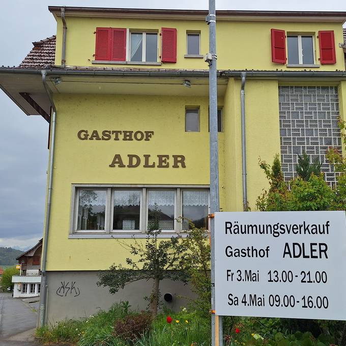 Nach über 200 Jahren – Mühlethurnen verliert «Gasthof zum Adler» 