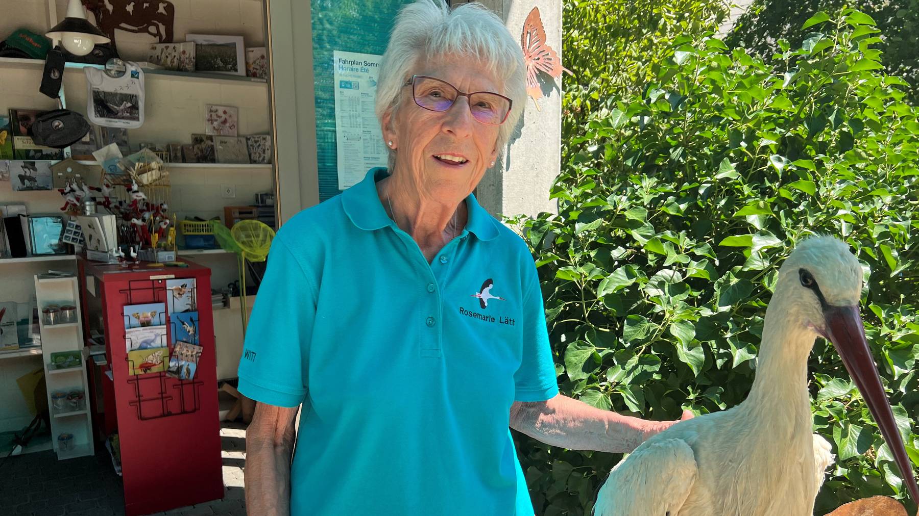 Der Storch ist eindeutig das Lieblingstier von Rosemarie Lätt vom Storchenzentrum Altreu  in Selzach.