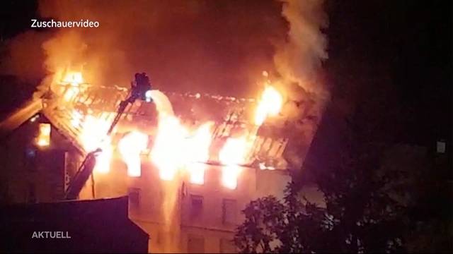 Grossbrand in Herznach wurde von Täterin angekündigt