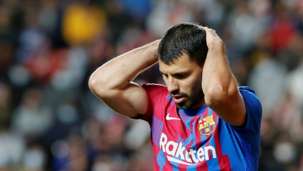 Barcelonas Stürmer Sergio Agüero muss seine Karriere beenden