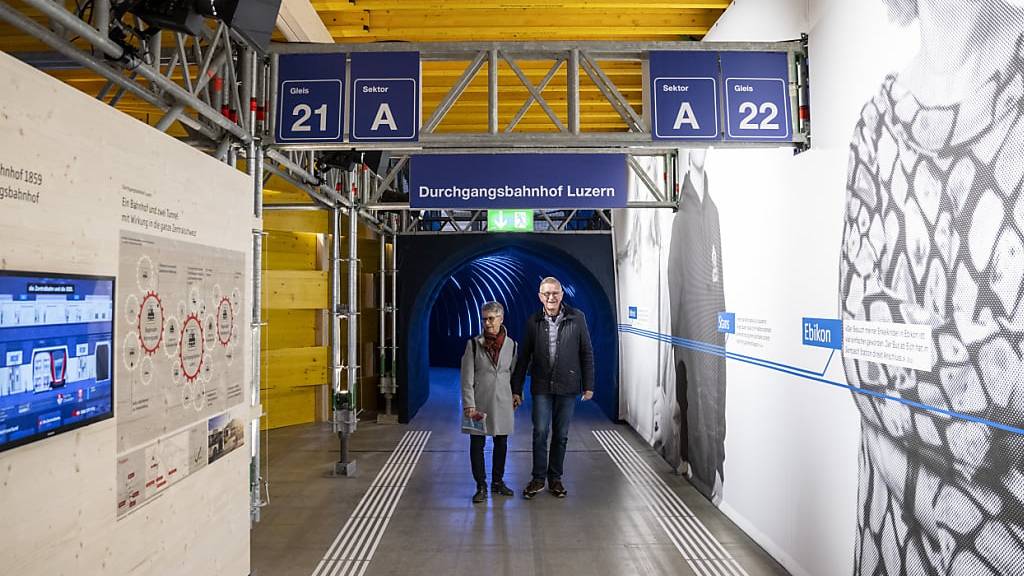 Der Kanton Luzern hat bereits an der Publikumsmesse Luga im Frühling 2024 Werbung für den Durchgangsbahnhof gemacht. (Archivaufnahme)