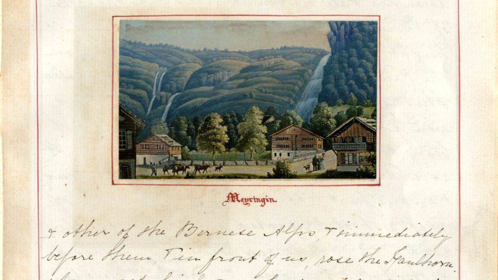 Tagebuchauszug Meiringen von Jemima Morrel aus dem Jahr 1863.