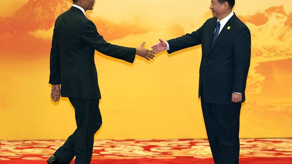 Ein grosser Schritt, damit das UNO-Klimavertrag in Kraft tritt: Obama (l.) und Xi übergaben der UNO die nötigen Dokumente, damit ihre Länder dem Abkommen beitreten. (Archiv)
