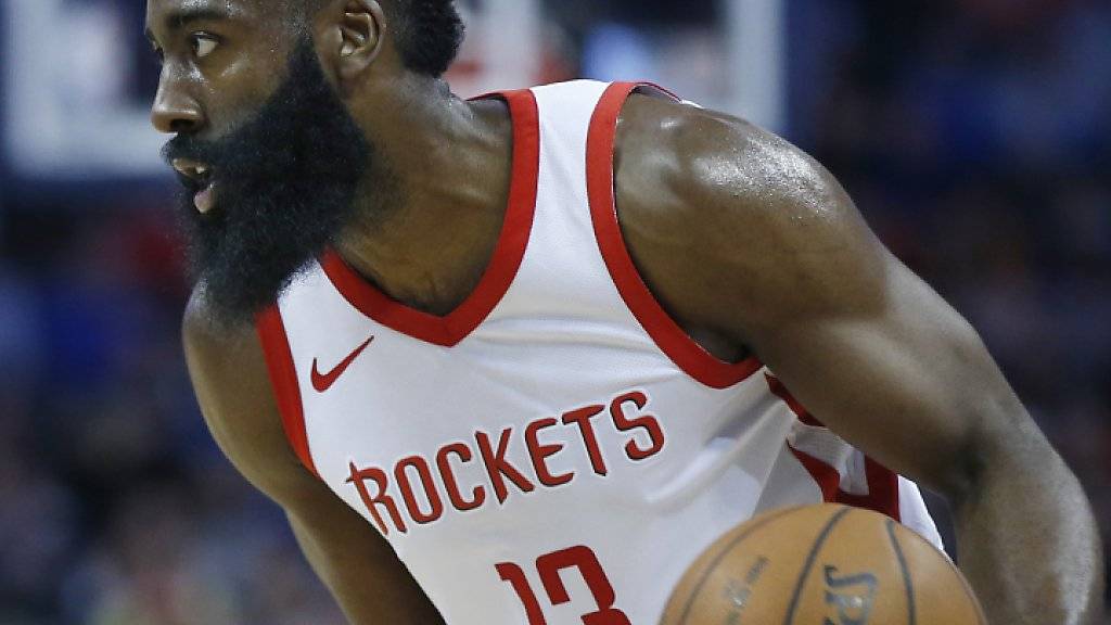 James Harden erzielte für die Houston Rockets 40 Punkte, konnte aber die erste Niederlage seines Teams seit Ende Januar dennoch nicht verhindern