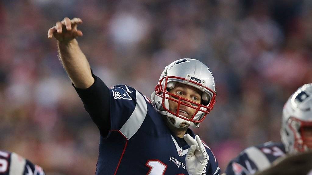 Perfekte Präzision: Tom Brady wirft einen seiner zwei Touchdown-Pässe gegen Kansas City