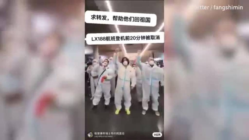Shanghai verhängt Corona-Lockdown: Chinesische Passagiere stranden am Flughafen Zürich