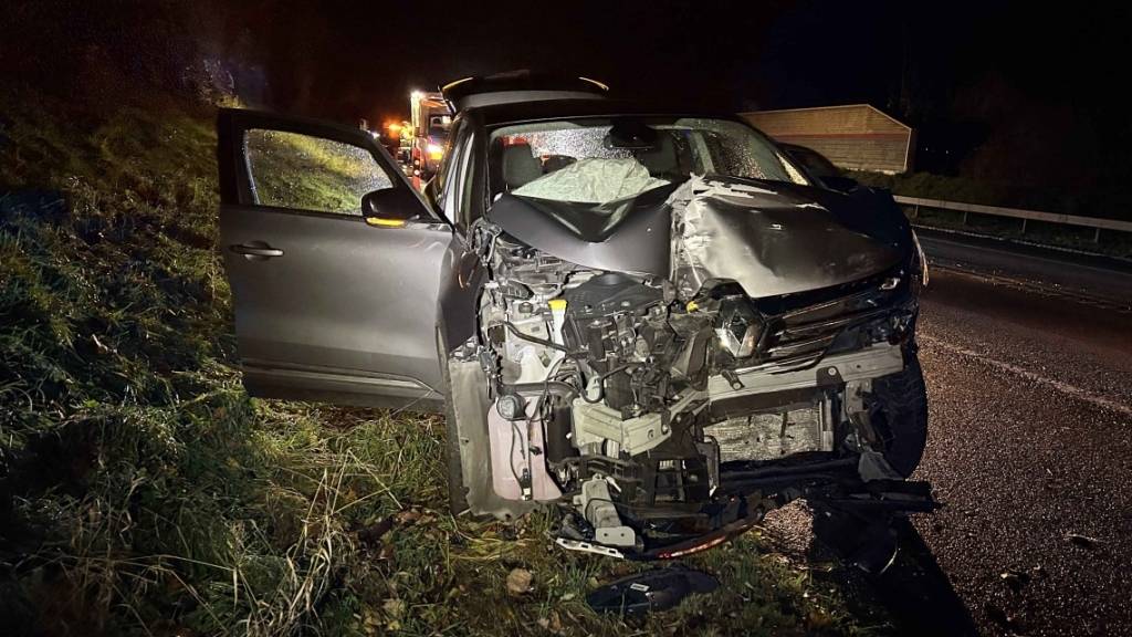 Auffahrunfall in Berg SG fordert fünf Verletzte