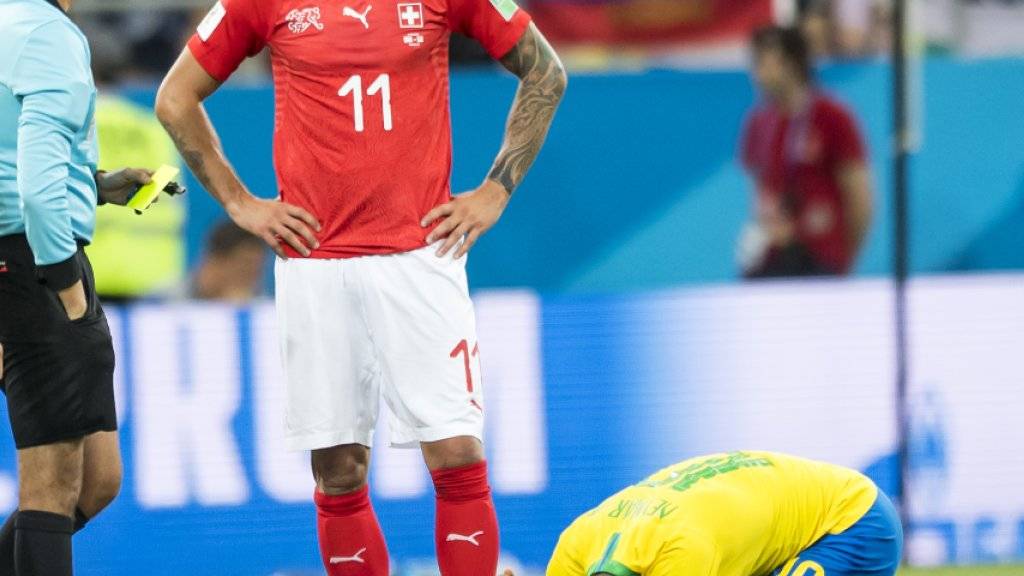 Brachte Brasiliens Superstar Neymar mit seinem Einsatz zur Verzweiflung: der Schweizer Valon Behrami
