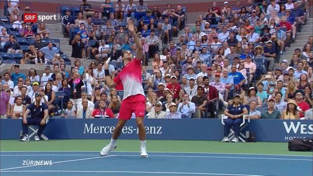 US-Open: Federer kämpft mit seinem Rücken