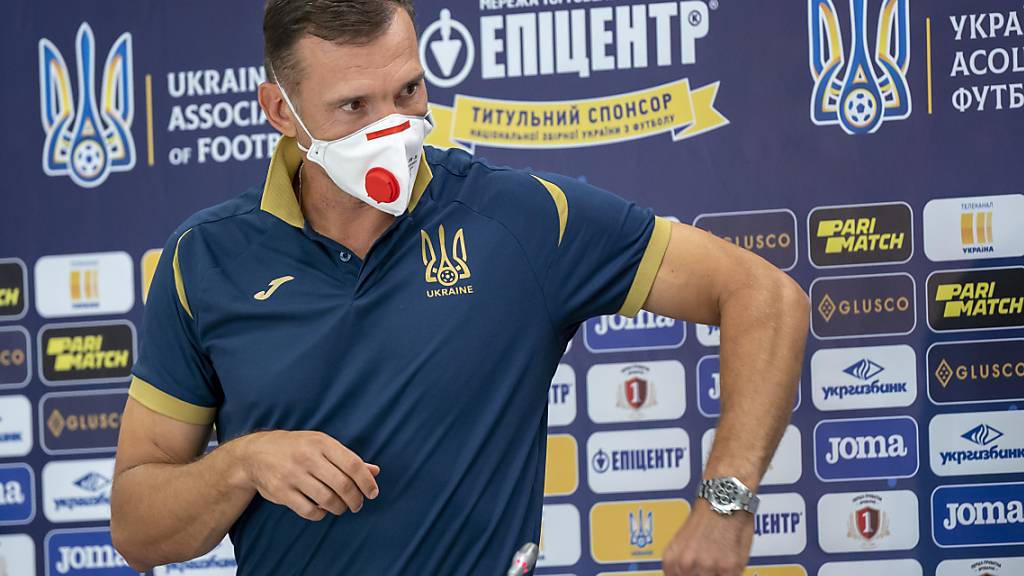 Die Ukraine mit Nationalcoach Andrej Schewtschenko gehen gegen die Forfaitniederlage vor