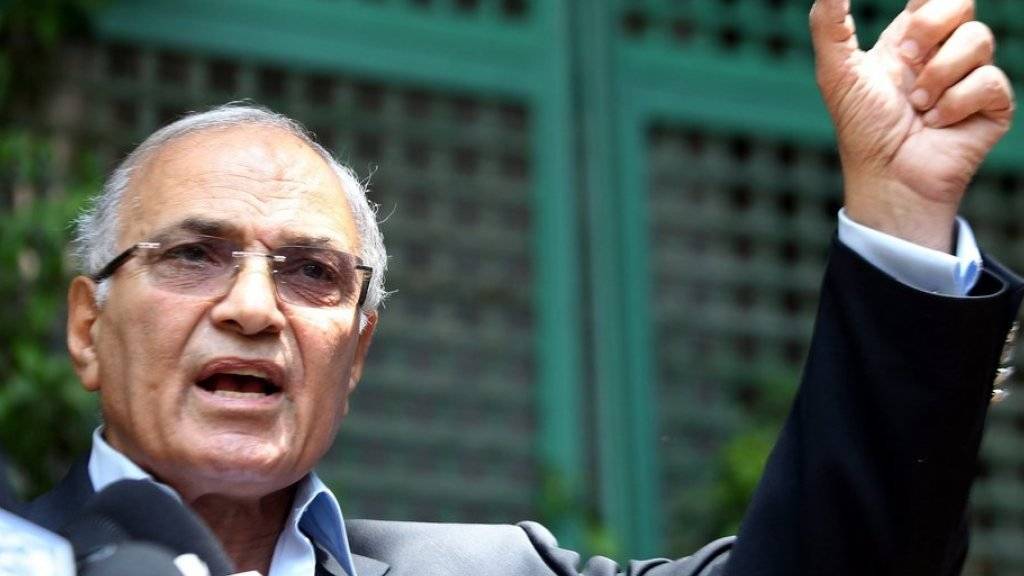 Wird bei der bevorstehenden Präsidentenwahl nicht antreten: Ägyptens früherer Premier Ahmed Schafik. (Archiv)