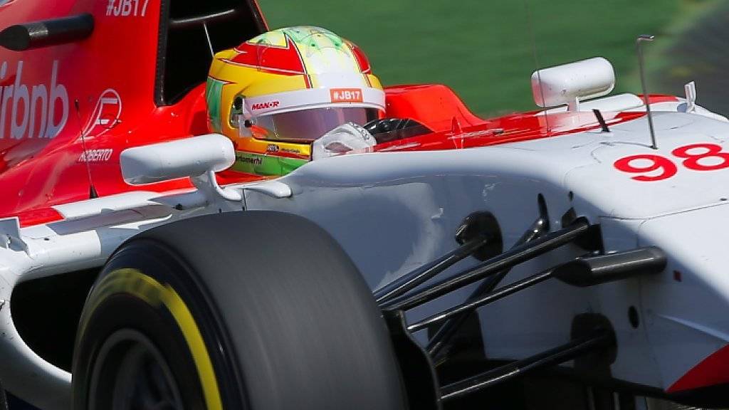 Roberto Merhi muss bei Manor-Marussia sein Cockpit für Rossi räumen