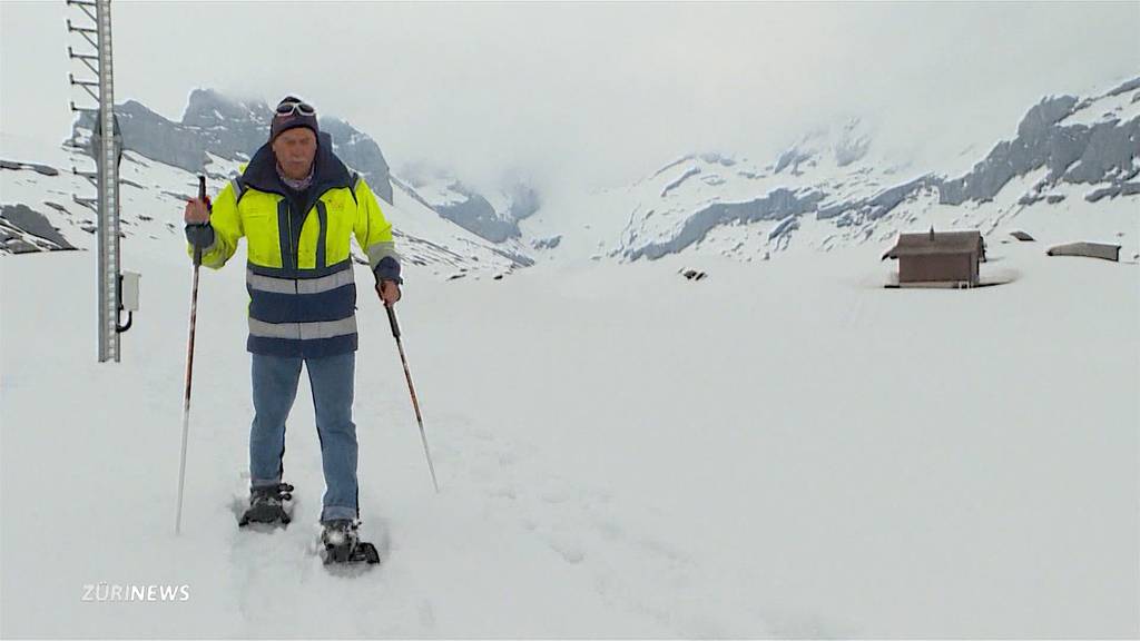 Glattalp liegt immer noch unter 2 Metern Schnee