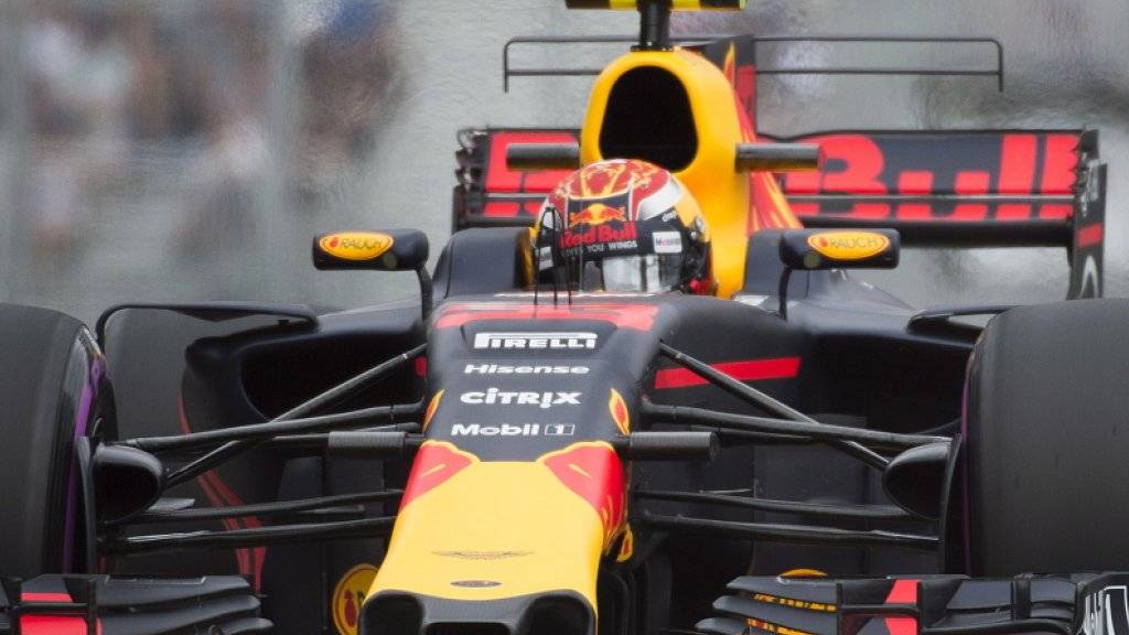 Max Verstappen im Red Bull-Renault war Schnellster im ersten Training in Baku